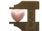 4 16mm Light Pink Porcelain Heart Beads Valentine's Day Beads